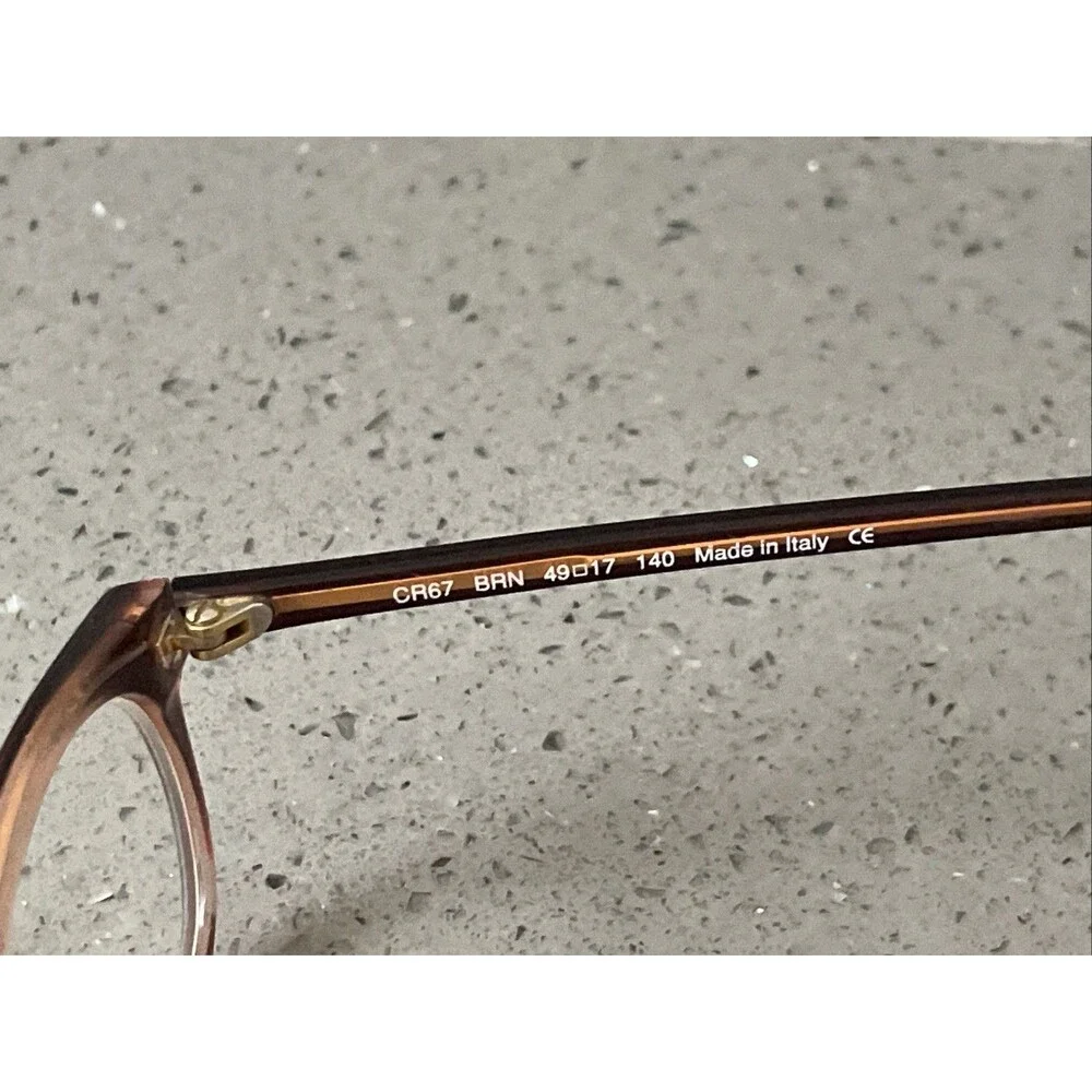 Cynthia Rowley CR67  BRN Brown Eyeglasses Frames ONLY 49 17 140 Italy full rim